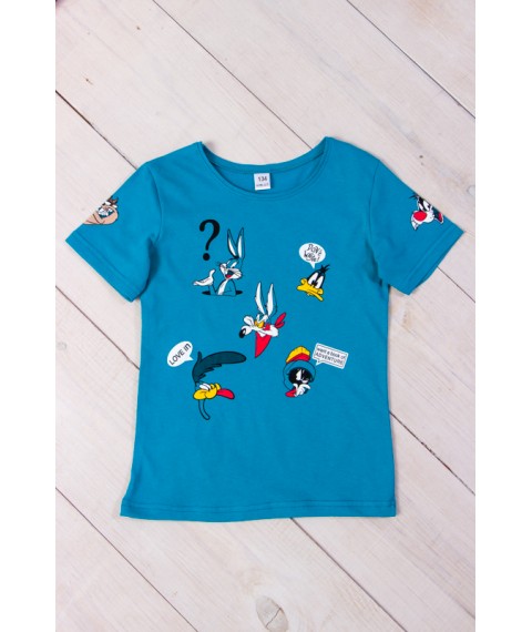 T-shirt for a boy Wear Your Own 134 Blue (6021-001-33-1-4-v7)