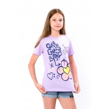 T-shirt for girls (teens) Wear Your Own 140 Violet (6021-001-33-2-v5)