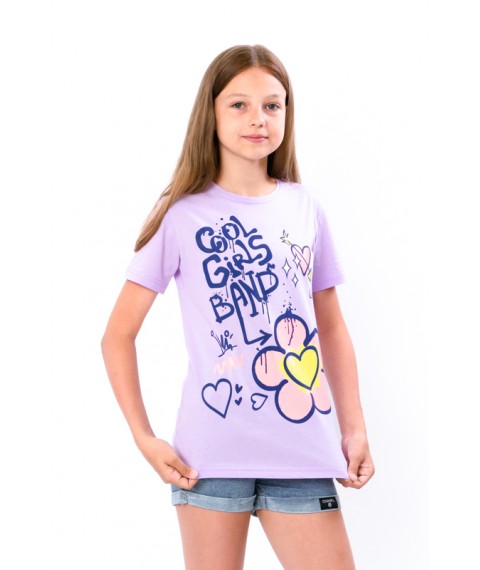 T-shirt for girls (teens) Wear Your Own 140 Violet (6021-001-33-2-v5)