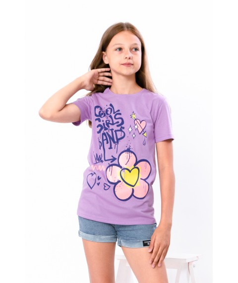 T-shirt for girls (teen) Wear Your Own 152 Purple (6021-001-33-2-v17)