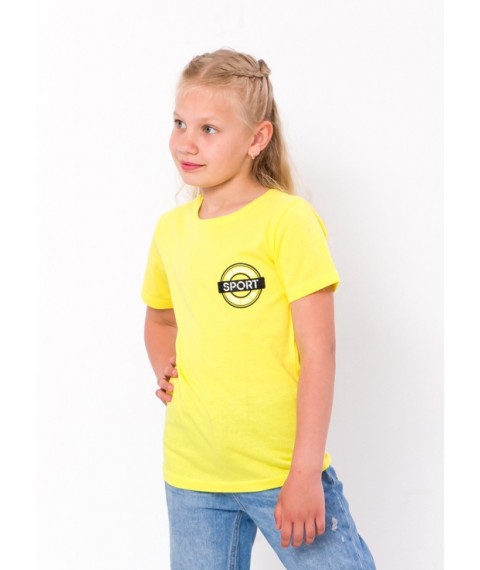 Children's T-shirt "Sport" Wear Your Own 164 Yellow (6021-1-v89)