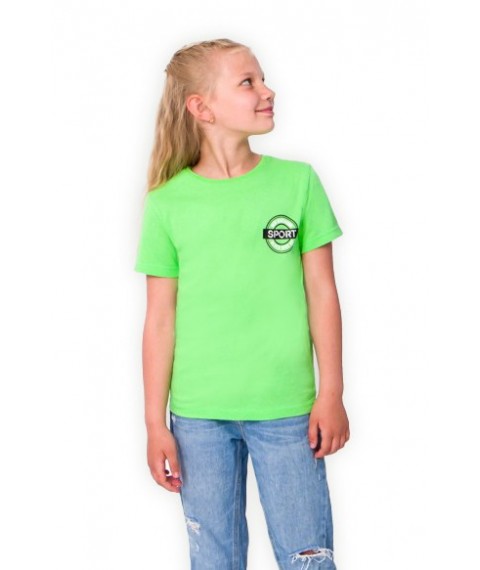 Children's t-shirt "Sport" Wear Your Own 140 Light green (6021-1-v52)