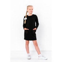 Dress with lace pockets Nosy Svoe 128 Black (6048-065-v8)