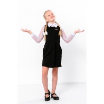 School sundress for girls Wear Your Own 122 Black (6051-065-v11)