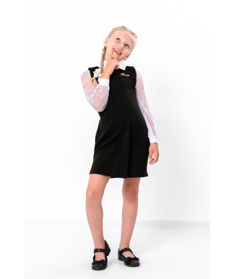School sundress for girls Wear Your Own 146 Black (6051-065-v3)