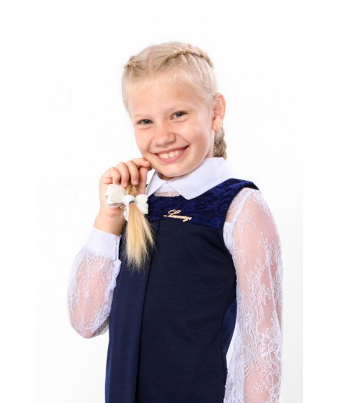 School sundress for girls Wear Yours 122 Blue (6051-065-v10)