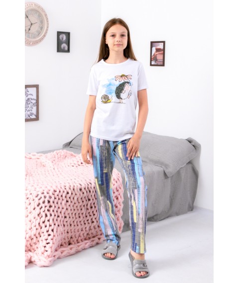 Pajamas for girls (teens) Wear Your Own 140 Gray (6076-002-33-2-v19)