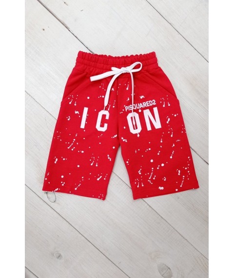 Breeches for a boy Wear Your Own 110 Strawberry (6136-057-33-v53)