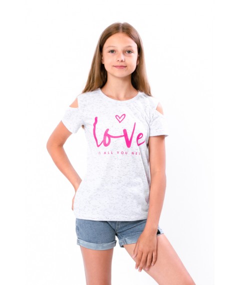 T-shirt for girls Wear Your Own 146 White (6147-070-33-v3)