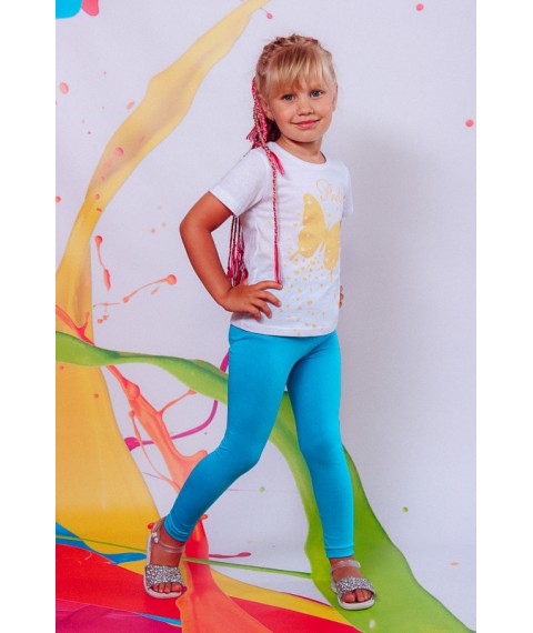 Комплект для дівчинки (футболка+лосини) Носи Своє 110 Бірюзовий (6194-036-33-v61)