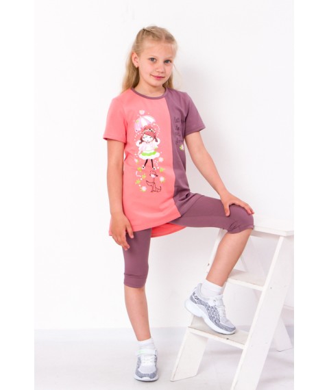 Комплект для дівчинки (туніка+треси) Носи Своє 116 Рожевий (6204-036-33-v2)