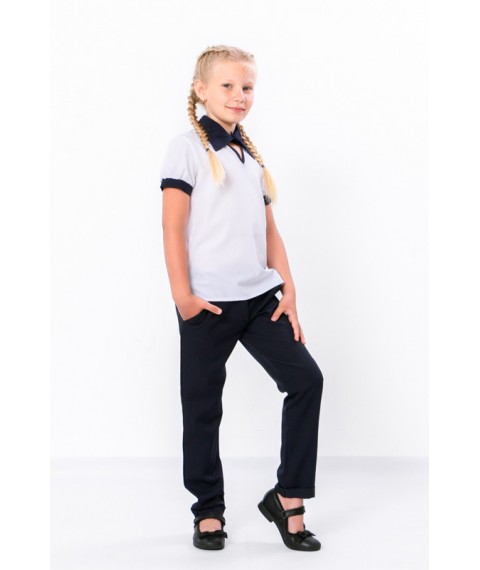 Pants for girls Wear Your Own 122 Blue (6214-080-v7)