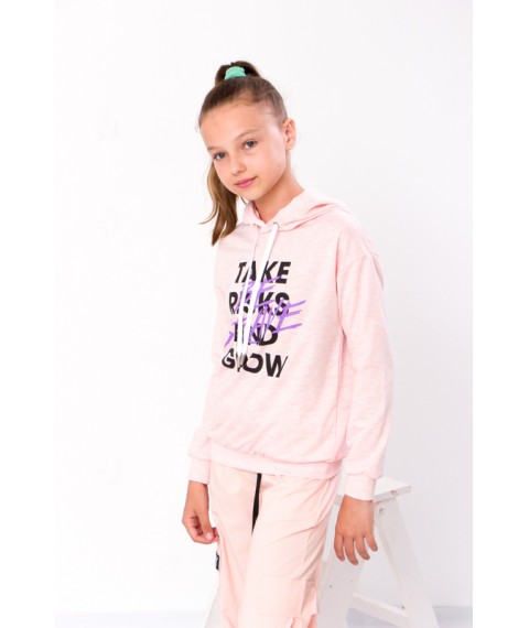 Hoodie for girls (teen) Wear Your Own 158 Pink (6230-057-33-v12)