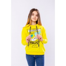 Hoodies for girls (teens) Wear Your Own 140 Yellow (6230-057-33-v25)