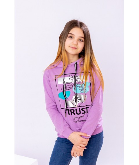 Hoodie for girls (teen) Wear Your Own 164 Purple (6230-057-33-v2)