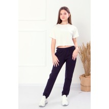 Pants for girls (teens) Wear Your Own 146 Blue (6231-057-v14)