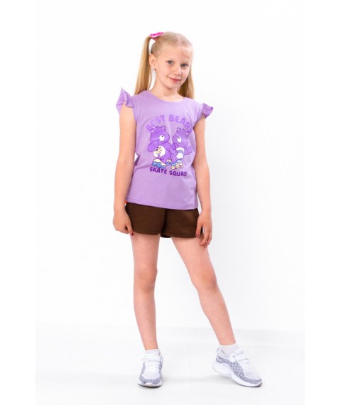 Shorts for girls Wear Your Own 134 Brown (6242-057-v201)