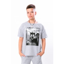 T-shirt for a boy (adolescent) Wear Your Own 170 Gray (6263-057-33-1-v17)