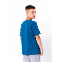 T-shirt for a boy (adolescent) Wear Your Own 170 Blue (6263-057-33-1-v18)