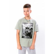 T-shirt for a boy (adolescent) Wear Your Own 170 Gray (6263-057-33-1-v16)