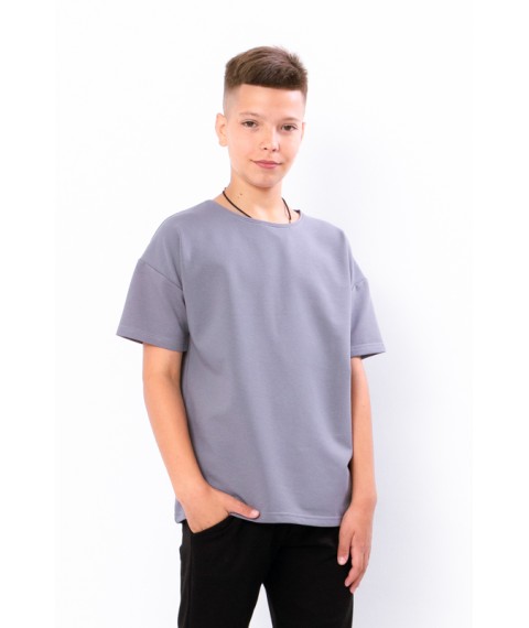 T-shirt for a boy (adolescent) Wear Your Own 140 Gray (6263-057-v0)