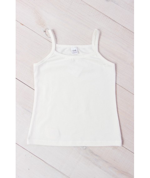 Tank top for girls Wear Your Own 116 White (6289-036-1-v1)