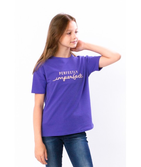 T-shirt for girls (teens) Wear Your Own 140 Blue (6333-057-33-v4)