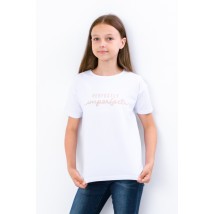 T-shirt for girls (teens) Wear Your Own 170 White (6333-057-33-v15)