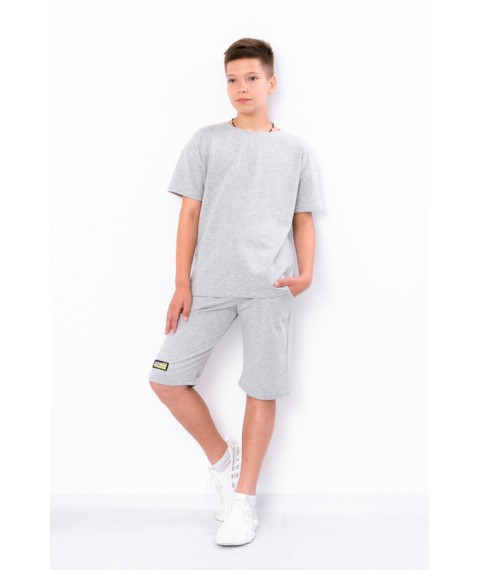 Комплект для хлопчика (футболка+бриджі) Носи Своє 134 Сірий (6336-057-v0)