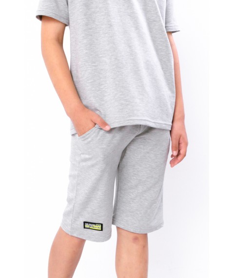 Комплект для хлопчика (футболка+бриджі) Носи Своє 134 Сірий (6336-057-v0)