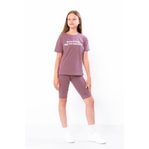 Комплект для дівчинки підлітковий (футболка+велосипедки) Носи Своє 170 Фіолетовий (6337-036-33-1-v34)