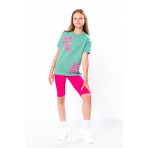 Комплект для дівчинки (футболка+велосипедки) Носи Своє 110 Мята (6337-057-33-v2)