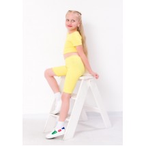 Комплект для дівчинки (топ+велосипедки) Носи Своє 134 Жовтий (6381-103-v12)