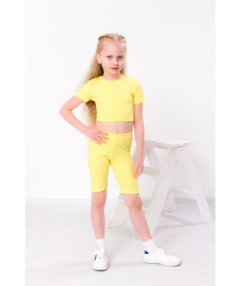Set for a girl (top+bicycles) Wear Your Own 134 Yellow (6381-103-v12)