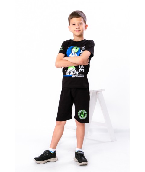 Комплект для хлопчика (футболка+шорти) Носи Своє 128 Чорний (6386-001-33-v3)