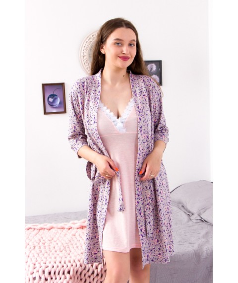 Women's set (robe + shirt) Wear Your Own 46 Gray (8000-002-v21)