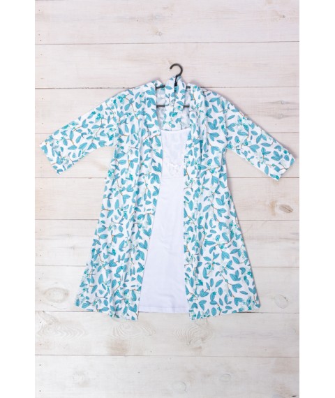 Комплект жіночий (халат + сорочка) Носи Своє 48 Бірюзовий (8000-002-v16)
