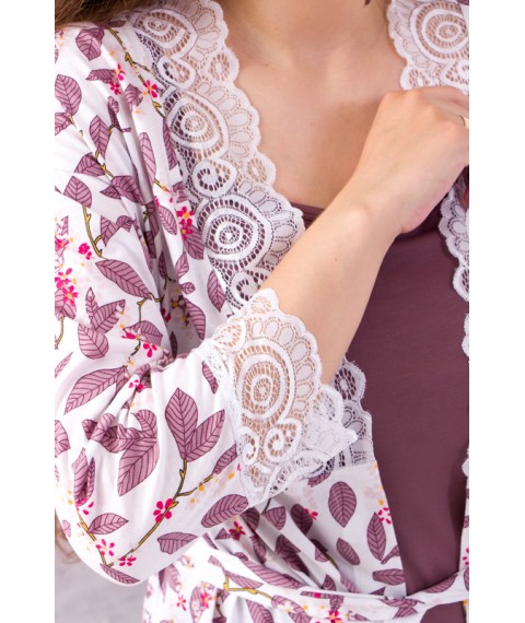 Комплект жіночий (халат+сорочка) Носи Своє 54 Рожевий (8075-002-33-v19)