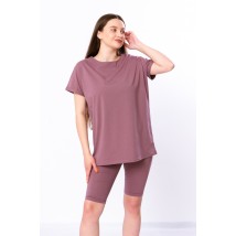 Комплект жіночий (футболка+велосипедки) Носи Своє 54 Рожевий (8138-036-v64)