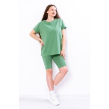 Комплект жіночий (футболка+велосипедки) Носи Своє 52 Зелений (8138-036-v42)
