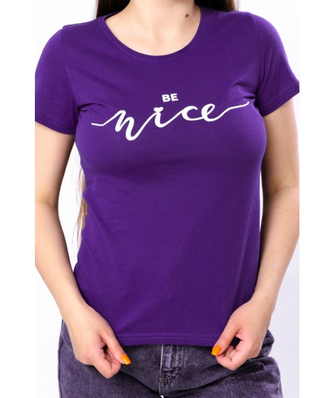 Women's T-shirt Wear Your Own 54 Purple (8188-001-33-1-v15)