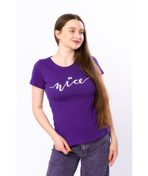 Women's T-shirt Wear Your Own 52 Purple (8188-001-33-1-v14)