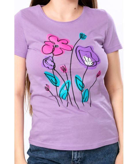Women's T-shirt Wear Your Own 52 Purple (8188-001-33-2-v12)