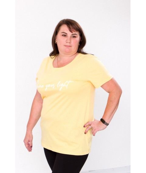 Women's T-shirt Wear Your Own 58 Yellow (8200-001-33-v20)