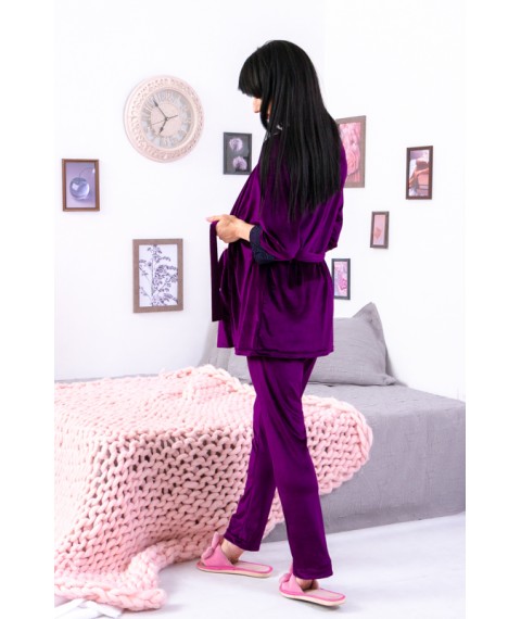 Комплект жіночий (халат, майка, штани) Носи Своє 52 Фіолетовий (8258-082-v64)
