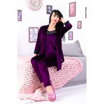 Комплект жіночий (халат, майка, штани) Носи Своє 52 Фіолетовий (8258-082-v64)