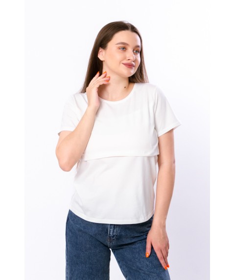 T-shirt for pregnant and nursing mothers Nosy Svoe 54 White (8351-036-v14)