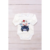 Nursery bodysuit for a boy Wear Your Own 56 White (5010-023-33-4-v3)