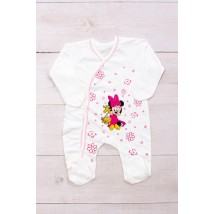 Nursery overalls for girls (with long sleeves) Nosy Svoe 62 White (5014-001-33-5-v8)