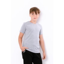 T-shirt for a boy (adolescent) Wear Your Own 140 Gray (6021-036-1-v1)